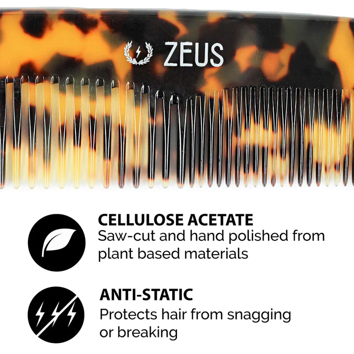 Acetate Hair Comb  Tortoiseshell - Y12