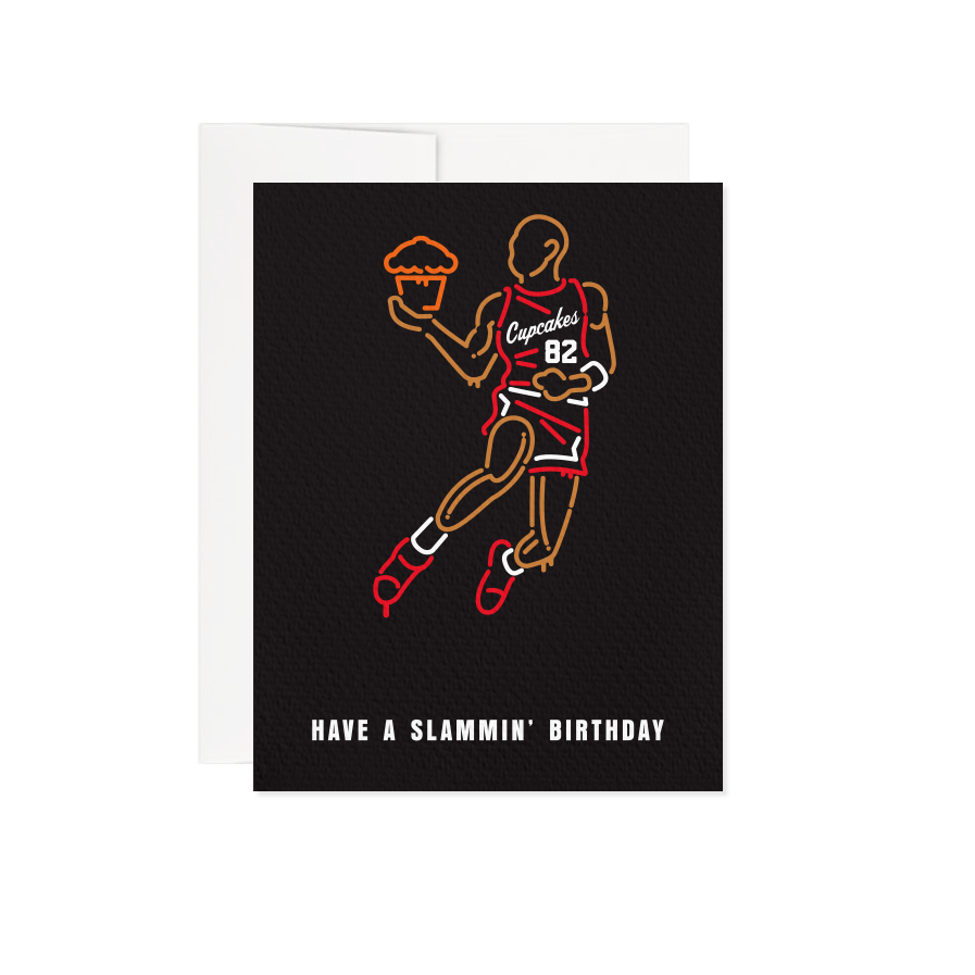 Air Johnny Birthday Greeting Card - A2 / Blank Interior